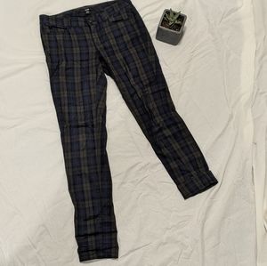 Black watch skinny full length pants
